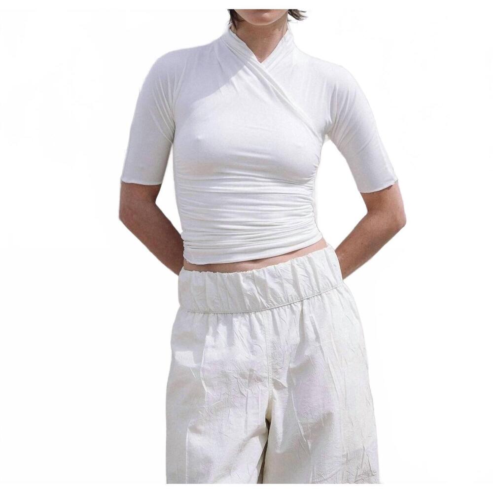 NEW THE LINE BY K felix short sleeve top in vanilla